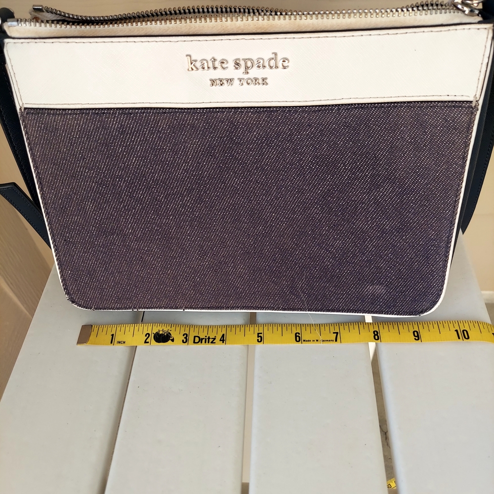 Kate Spade Denim and White Crossbody Bag